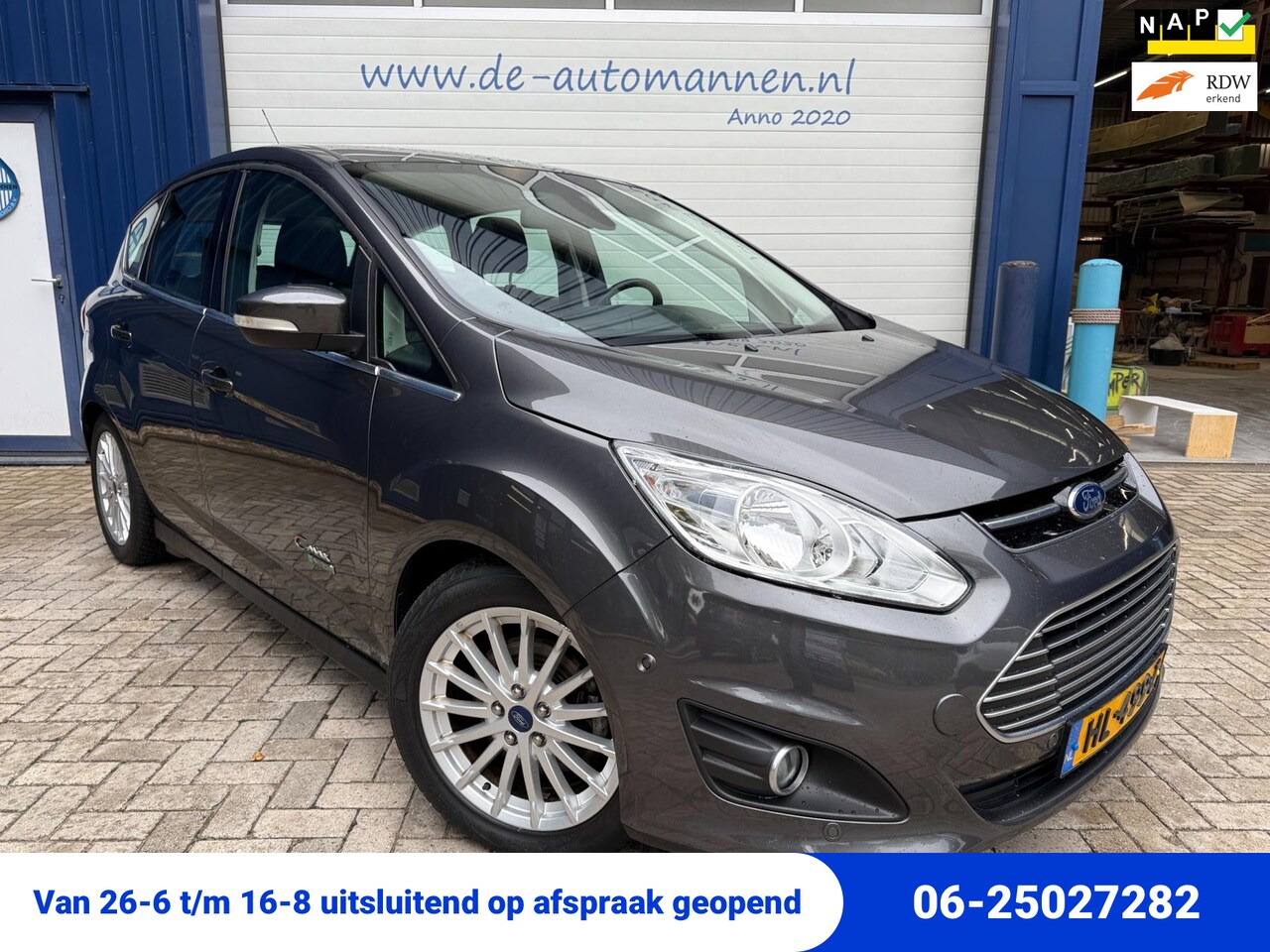 Ford C-Max - 2.0 Plug-in Hybrid Titanium Plus automaat / LEER / NAVI / PDC / DAK - AutoWereld.nl