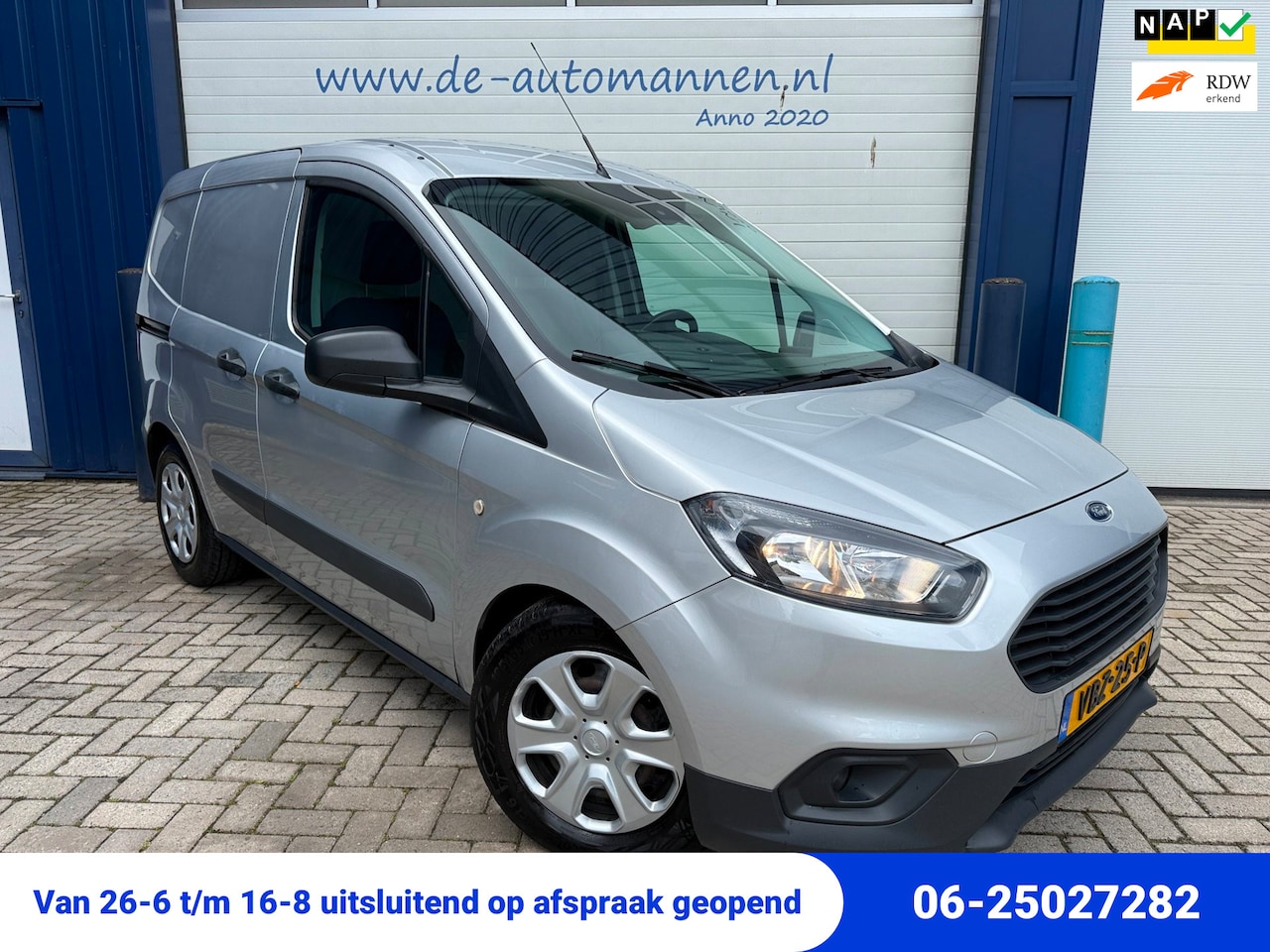 Ford Transit Courier - 1.5 TDCI 100pk EURO 6 / AIRCO / CRUISE / APPLE CARPLAY / SCHUIFDEUR - AutoWereld.nl