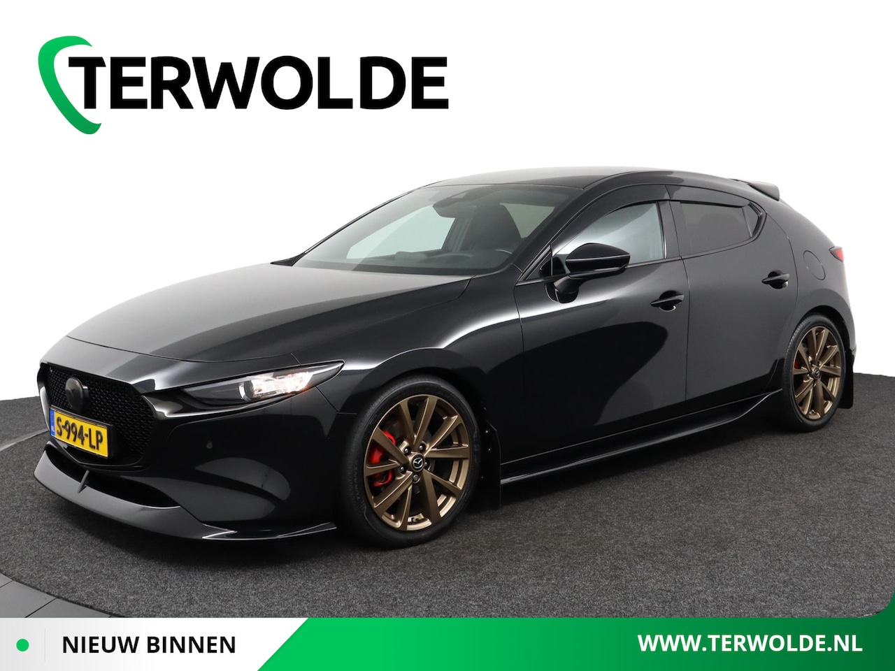 Mazda 3 Sport - 2.0 e-SkyActiv-G M Hybrid 150 Homura Orig. Mazda styling pakket | Sportuitlaat met kleppen - AutoWereld.nl