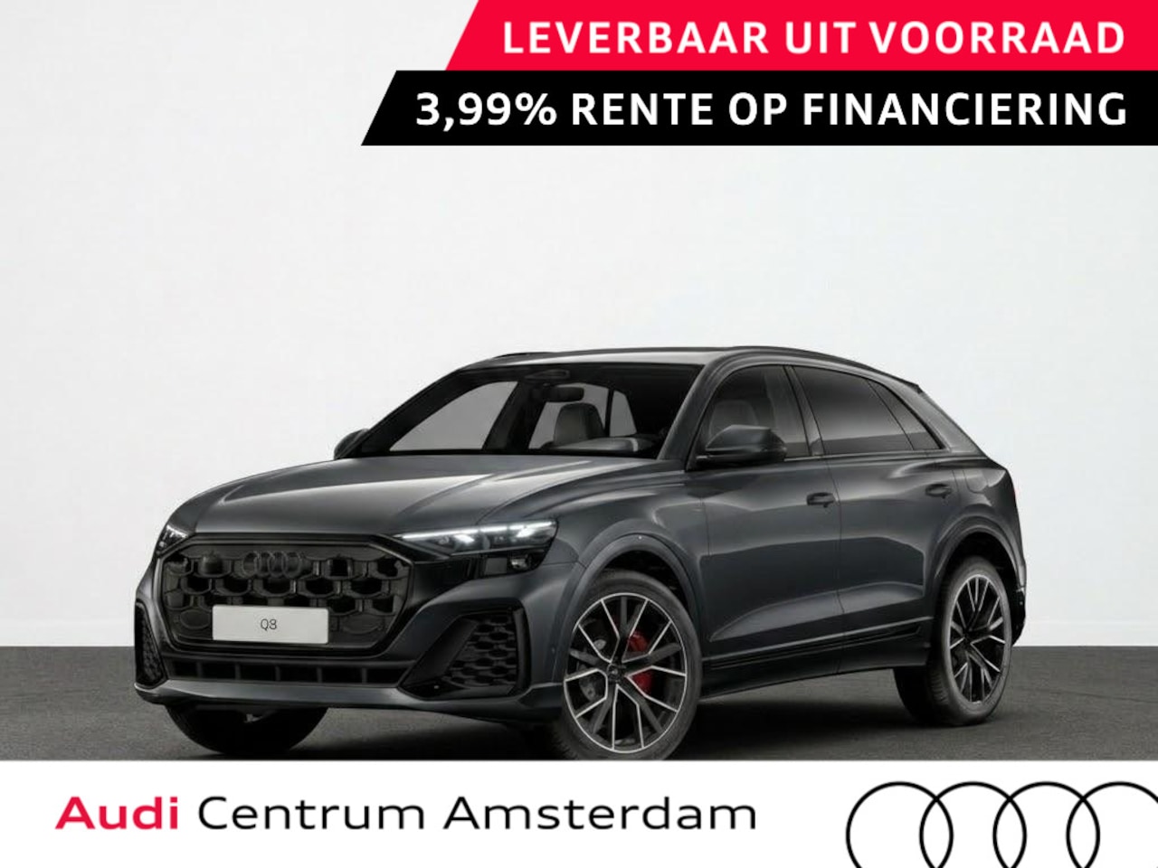 Audi Q8 - Pro Line S e 290 kW 394 pk | Glazen panoramadak | Leder boven kunstleder onder | Trekhaak - AutoWereld.nl