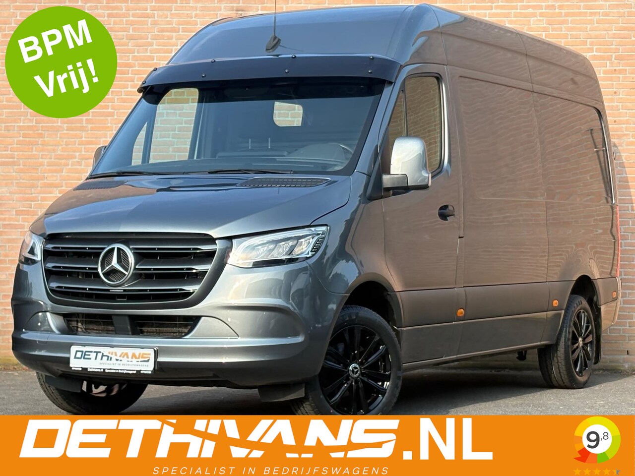 Mercedes-Benz Sprinter - 317CDI 170PK L2H2 RWD 9G-Tronic / Tachograaf / Inrichting / LED / Euro6 - AutoWereld.nl