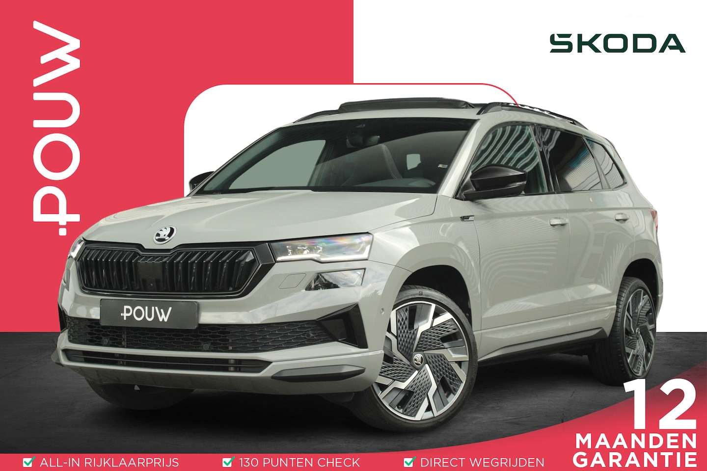 Skoda Karoq - 1.5 TSI 150pk DSG ACT Sportline Business | Trekhaak | Panoramdak | Stoel/ Stuurverwarming - AutoWereld.nl