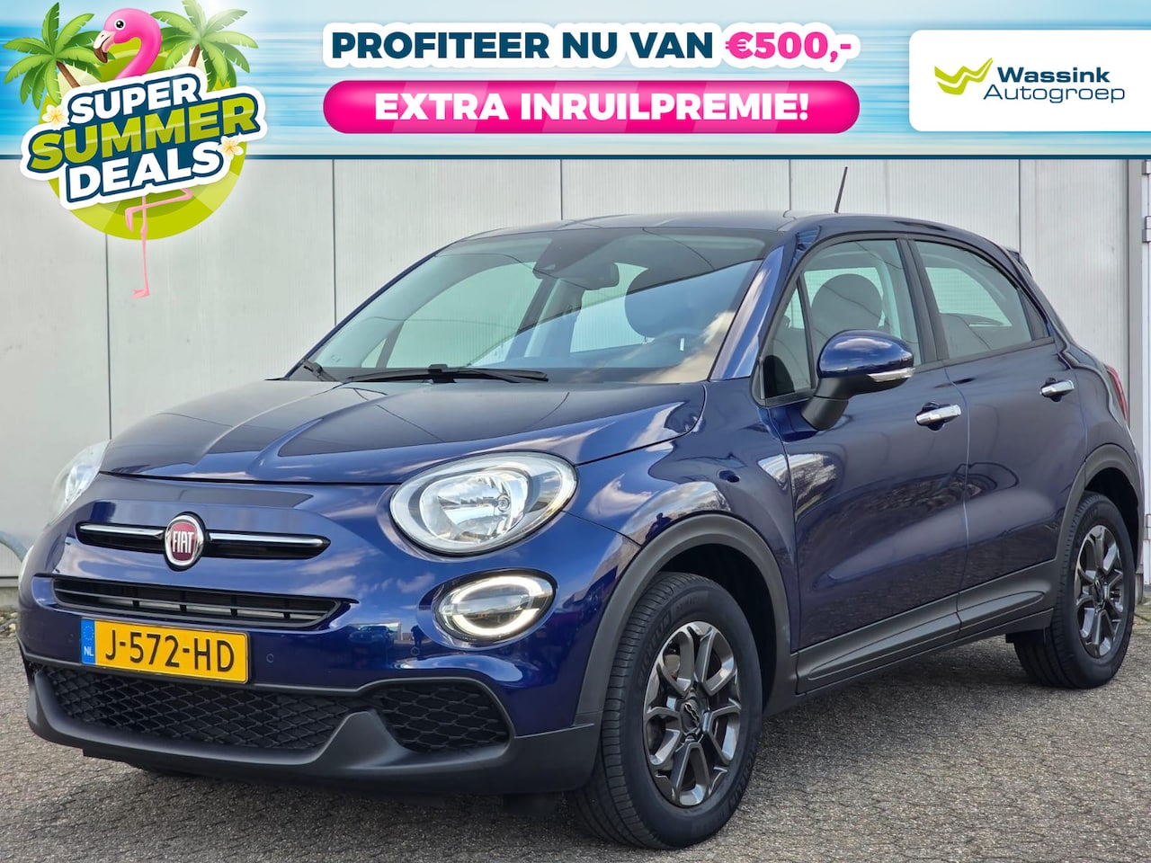 Fiat 500 X - 115 pk Lounge | SUMMERDEAL | Navigatie | Camera | Apple Carplay / Android Auto - AutoWereld.nl