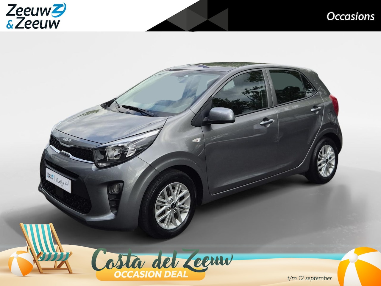 Kia Picanto - 1.0 DPi DynamicLine | Cruise Control | Camera | Airco | Bluetooth | LM Velgen | - AutoWereld.nl