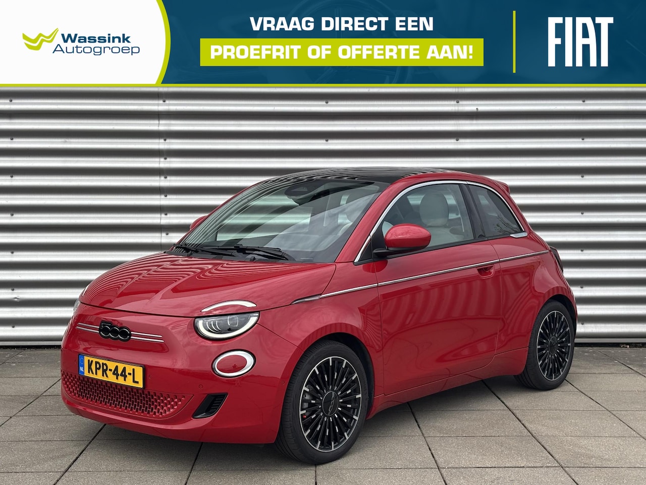 Fiat 500 - La Prima 42 kWh SOH 97% | Navigatie | Camera | Stoelverwarming | Leder | Panorama Dak - AutoWereld.nl