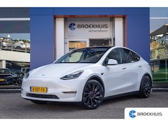 Tesla Model Y - Performance AWD 75 kWh | Trekhaak | Panoramadak | Dodehoek detectie | 21'' | Memory | Lede