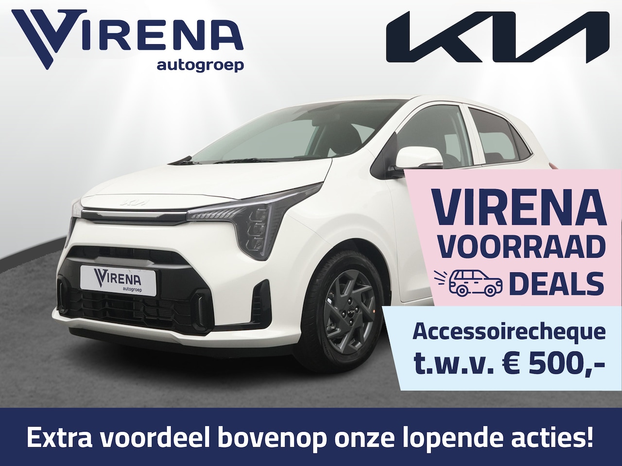 Kia Picanto - 1.0 GDI DynamicPlusLine - Prijs incl. inruilpremie - Lichtmetalen velgen - Bluetooth - Nav - AutoWereld.nl