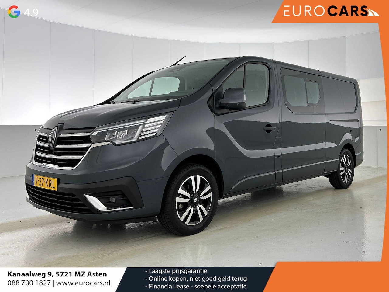 Renault Trafic - 2.0 Blue dC1 150PK L2H1 Dubbele Cabine Automaat Navigatie Airco Lichtmetalen velgen Betimm - AutoWereld.nl