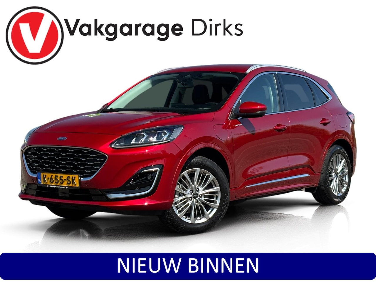Ford Kuga - 2.5 PHEV Vignale ✅ Leder ✅ B&O ✅ LED - AutoWereld.nl