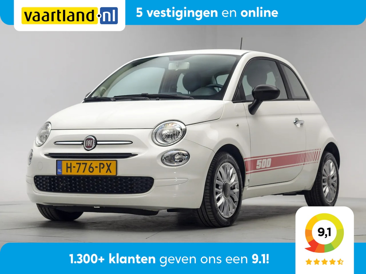 Fiat 500 - 0.9 TwinAir Turbo Young [ Airco LED LM velgen ] - AutoWereld.nl