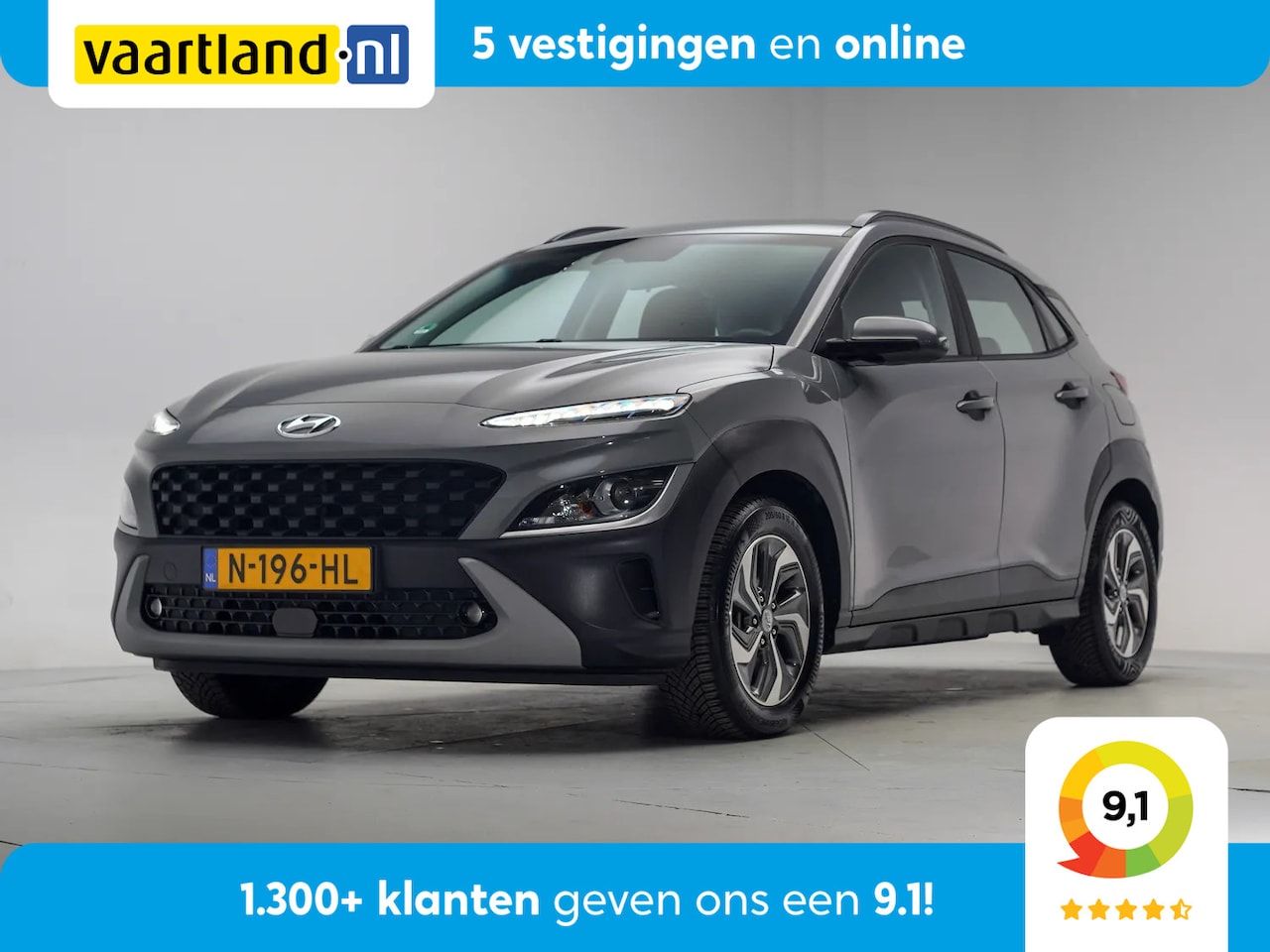 Hyundai Kona - Kona 1.6 GDI HEV Comfort Smart [ Airco Achteruitrijcamera Led ] - AutoWereld.nl