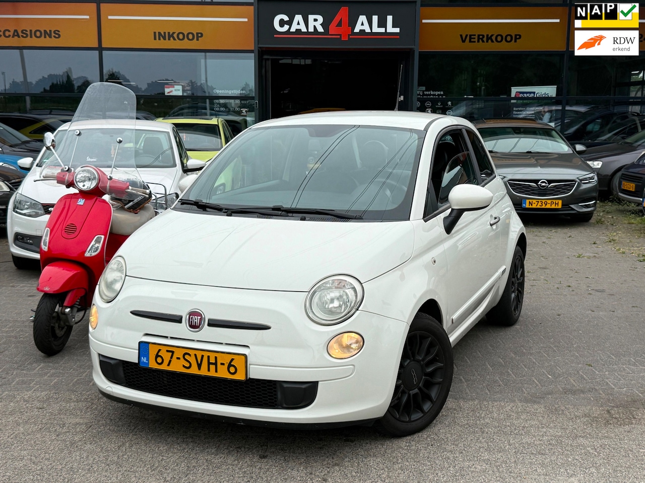 Fiat 500 - 0.9 TwinAir BiColore CARPLAY/AIRCO/LMVELGEN/APK 10-3-2027/NIEUWE TURBO - AutoWereld.nl