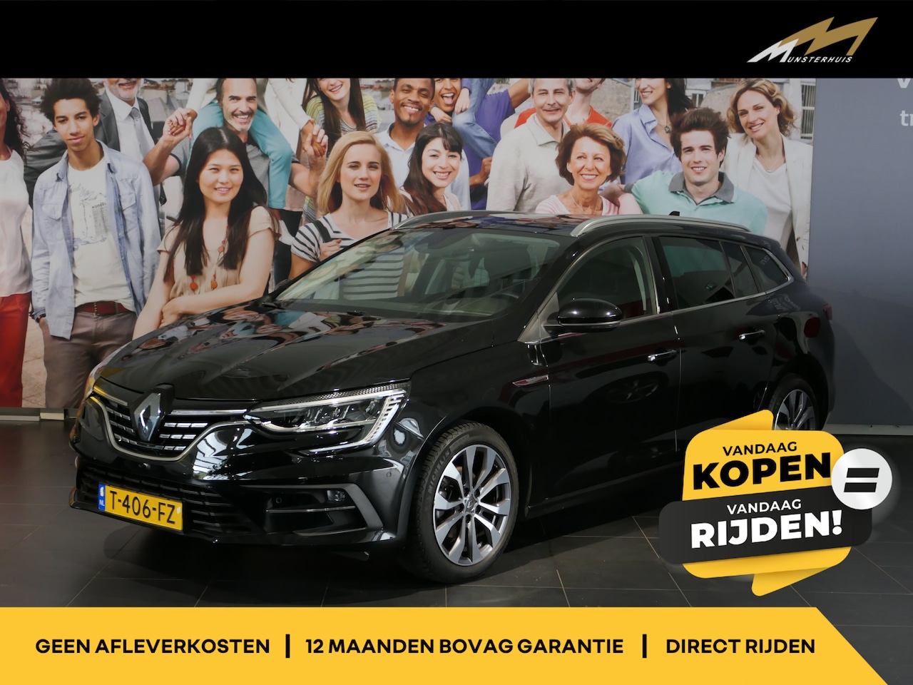 Renault Mégane Estate - 1.3 TCe 140 Techno - Occasion Lease vanaf €479 p/m - Dodehoek - Parkeerassistent - Camera - AutoWereld.nl