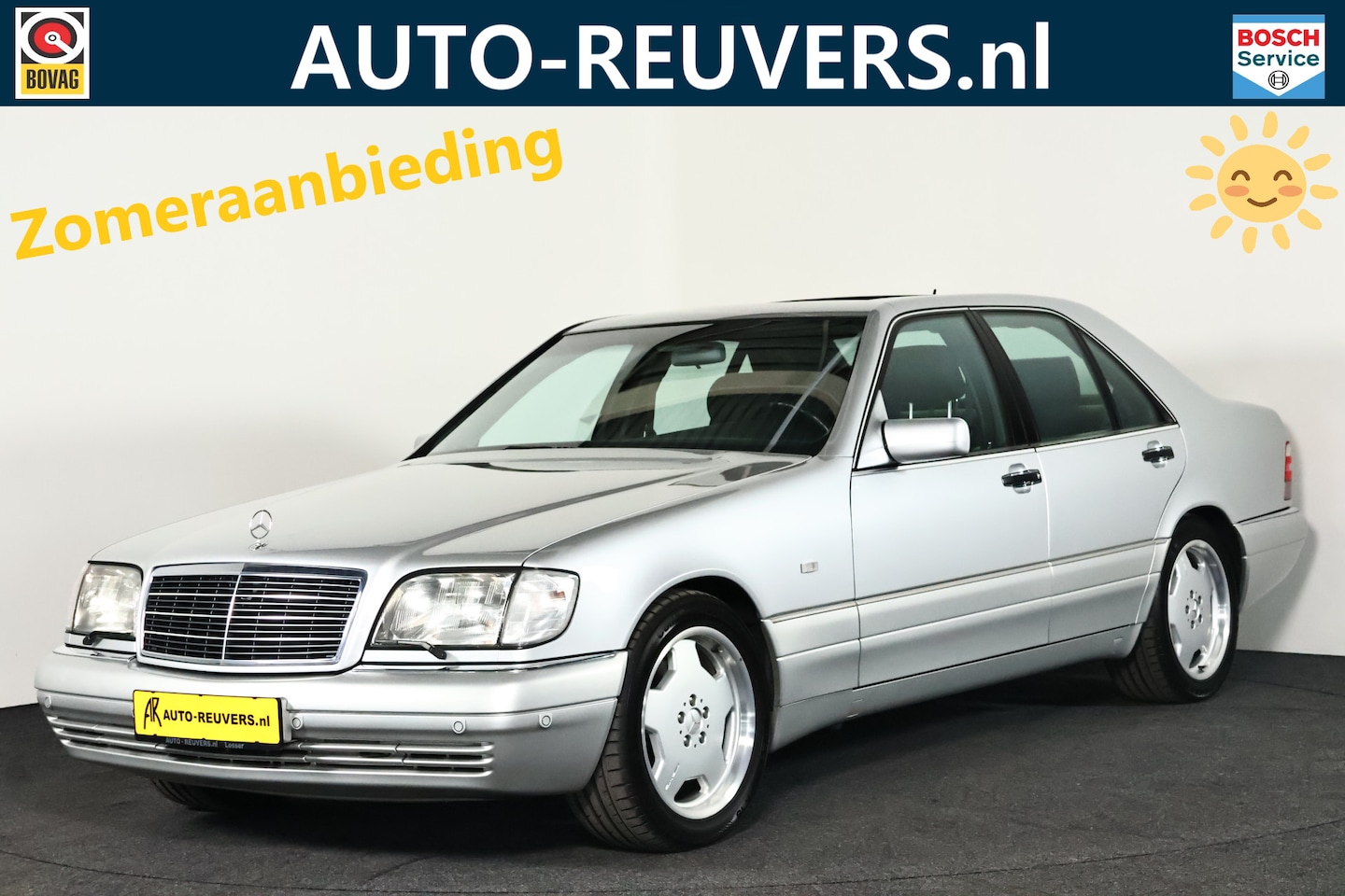 Mercedes-Benz S-klasse - 500 V8 AMG Line 18" LMV / Xenon / Glazen Open Schuifdak / Clima / Leder - AutoWereld.nl