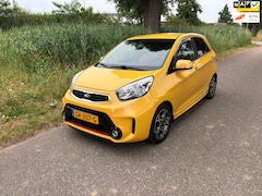 Kia Picanto - 1.2 CVVT SportsLine Airco Cruise Stoel/Stuur verwarming Pdc Half Leder Bekleding Mist Lamp