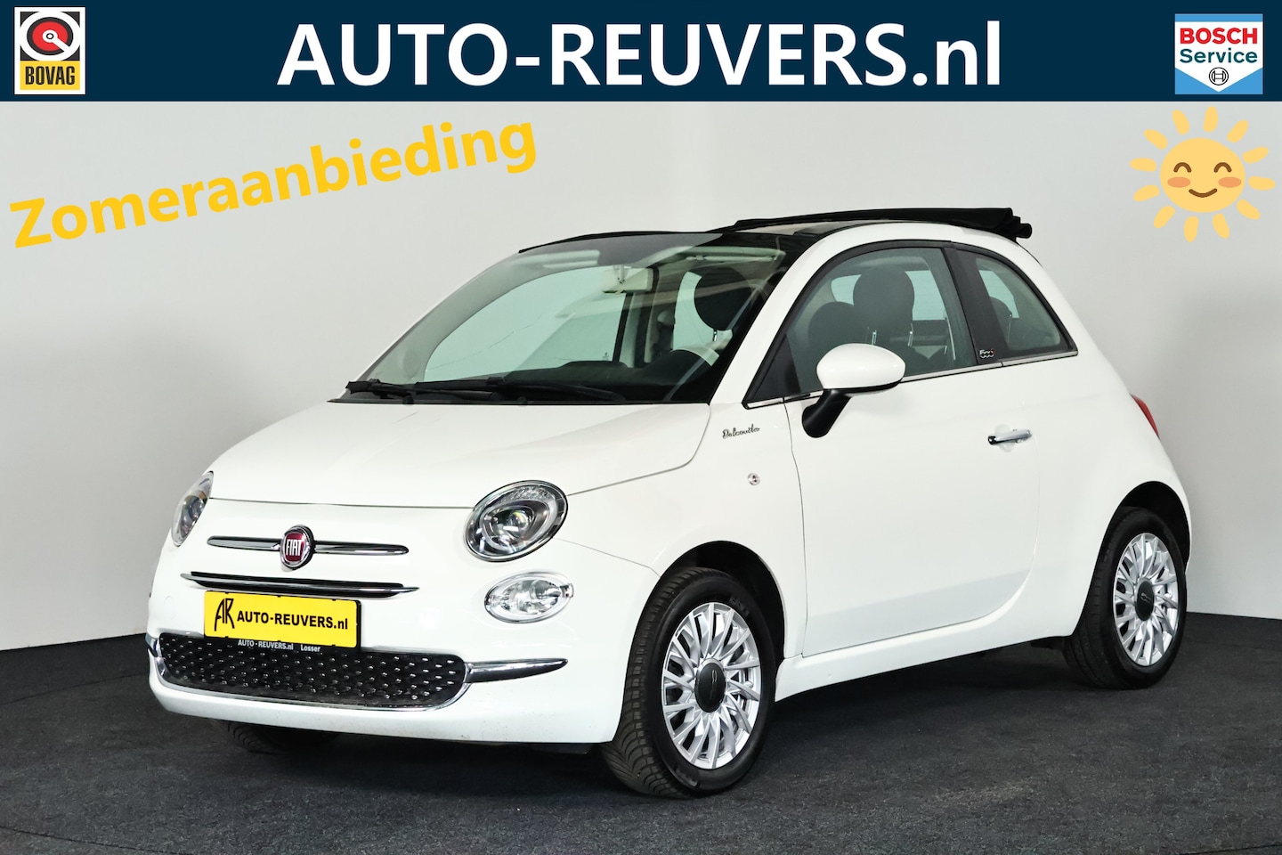 Fiat 500 C - Cabrio 1.0 Hybrid Dolcevita / Navigatie / Cruise / Opendak / Carplay - AutoWereld.nl