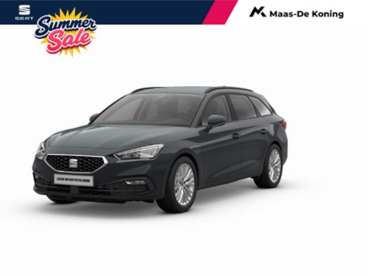SEAT Leon Sportstourer - Style Business Intense 1.5 eHybrid 204PK Station | Matrix Verlichting | Fiord Blue | Herwa - AutoWereld.nl