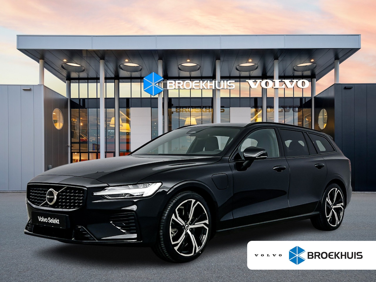 Volvo V60 - T6 Recharge Plus Dark | 19" | Elektr. verst. Sporstoelen | Trekhaak | Getint Glas | Harman - AutoWereld.nl