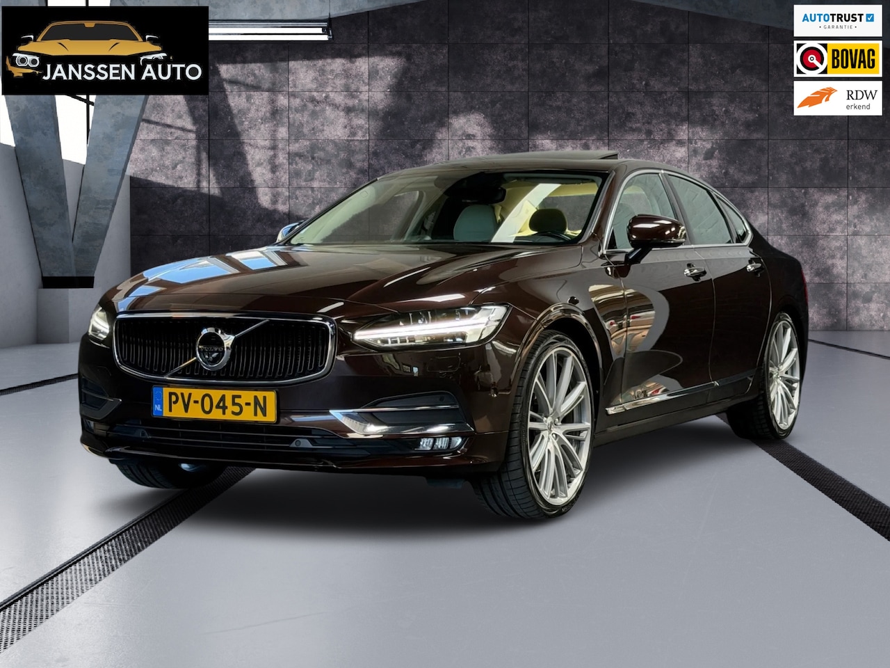 Volvo S90 - 2.0 D5 AWD Inscription | Full Option | Massage | HUD | 360 | B&W | Stoelkoeling | Luchtver - AutoWereld.nl
