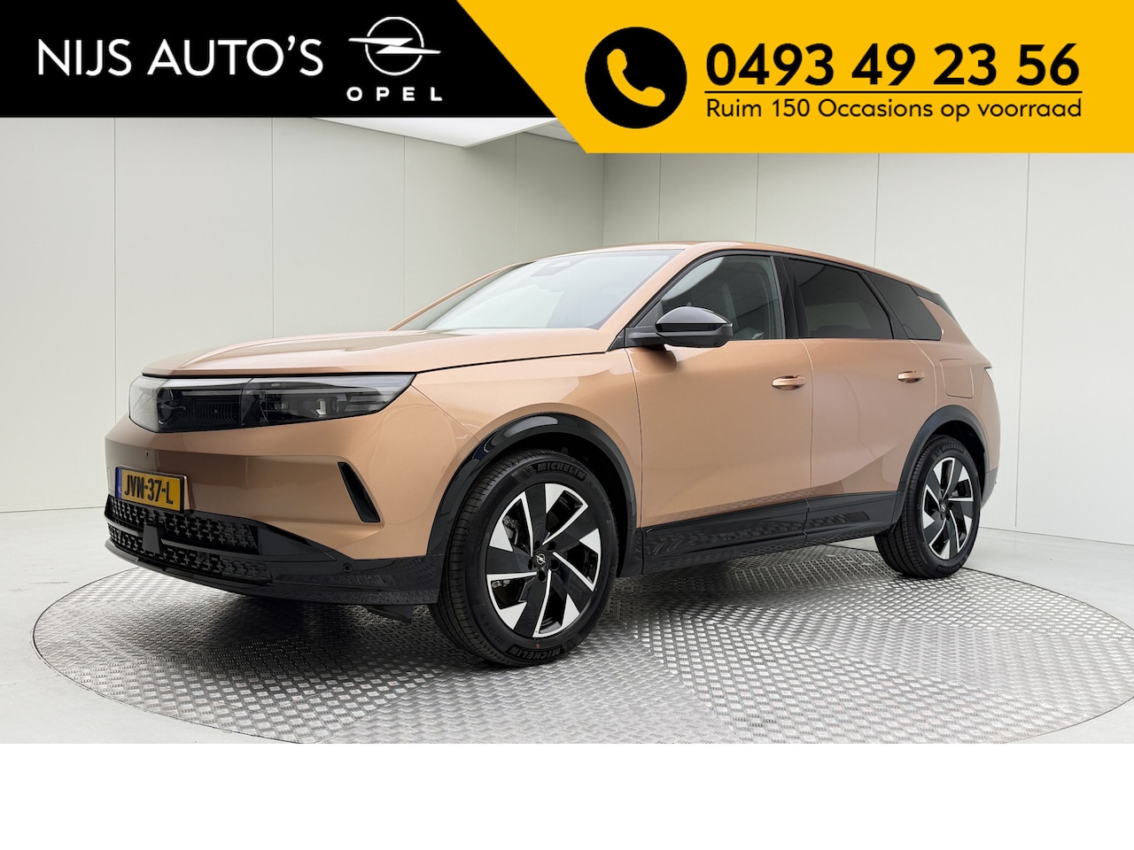 Opel Grandland Electric - Business Edition 73 kWh | full options | elect. achterklep | head up | cruise adaptief | m - AutoWereld.nl