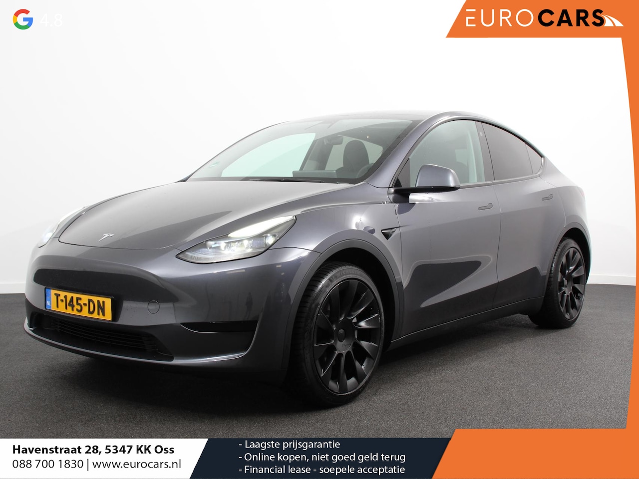 Tesla Model Y - RWD 58 kWh Panorama dak 20" Wheels PDC VA 360 Camera Full LED Leder Autopilot - AutoWereld.nl