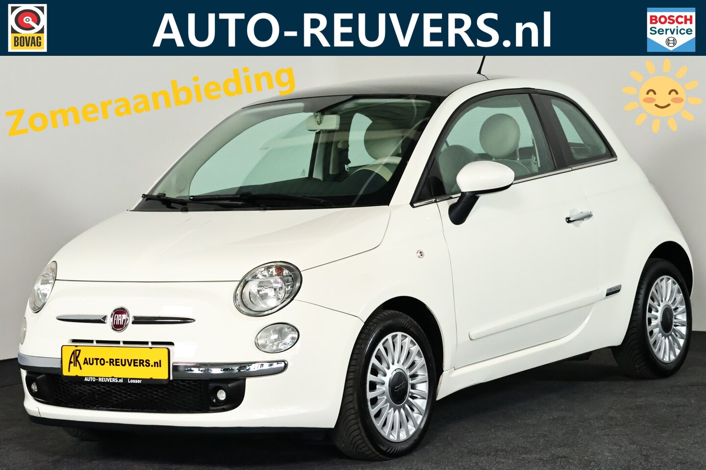 Fiat 500 - 0.9 TwinAir Lounge / Panorama / Airco / Allseason banden - AutoWereld.nl