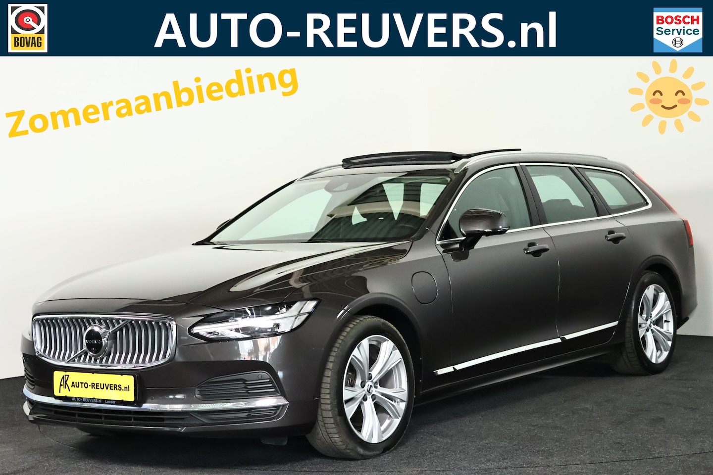 Volvo V90 - 2.0 T6 AWD Inscription / Opendak / Leder / Pilot assist / Trekhaak - AutoWereld.nl