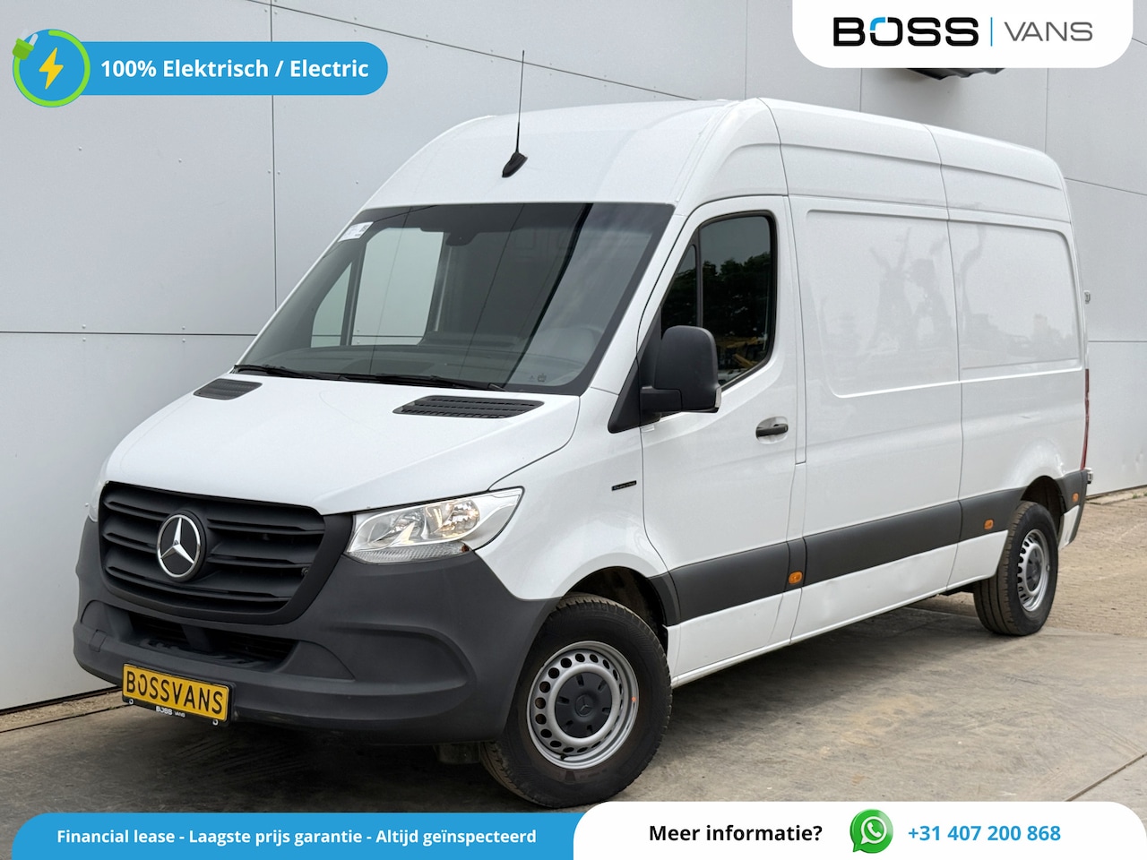 Mercedes-Benz eSprinter - 312 55 kWh L2H2 Elektrisch 145km WLTP 80kw Snelladen Climate Control - AutoWereld.nl