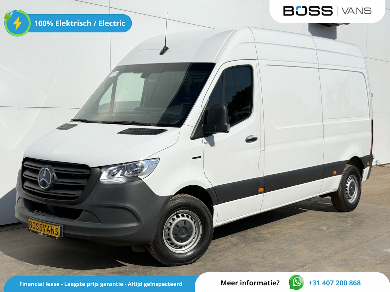 Mercedes-Benz eSprinter - 312 55 kWh L2H2 Elektrisch 145km WLTP 92,5% (SOH) 80kw Snelladen Climate Control Camera - AutoWereld.nl