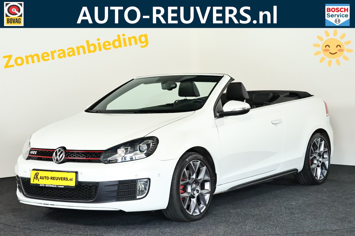 Volkswagen Golf Cabriolet - 2.0 TSI GTI Cruise / Leder / Navi / Xenon / Dynaudio - AutoWereld.nl