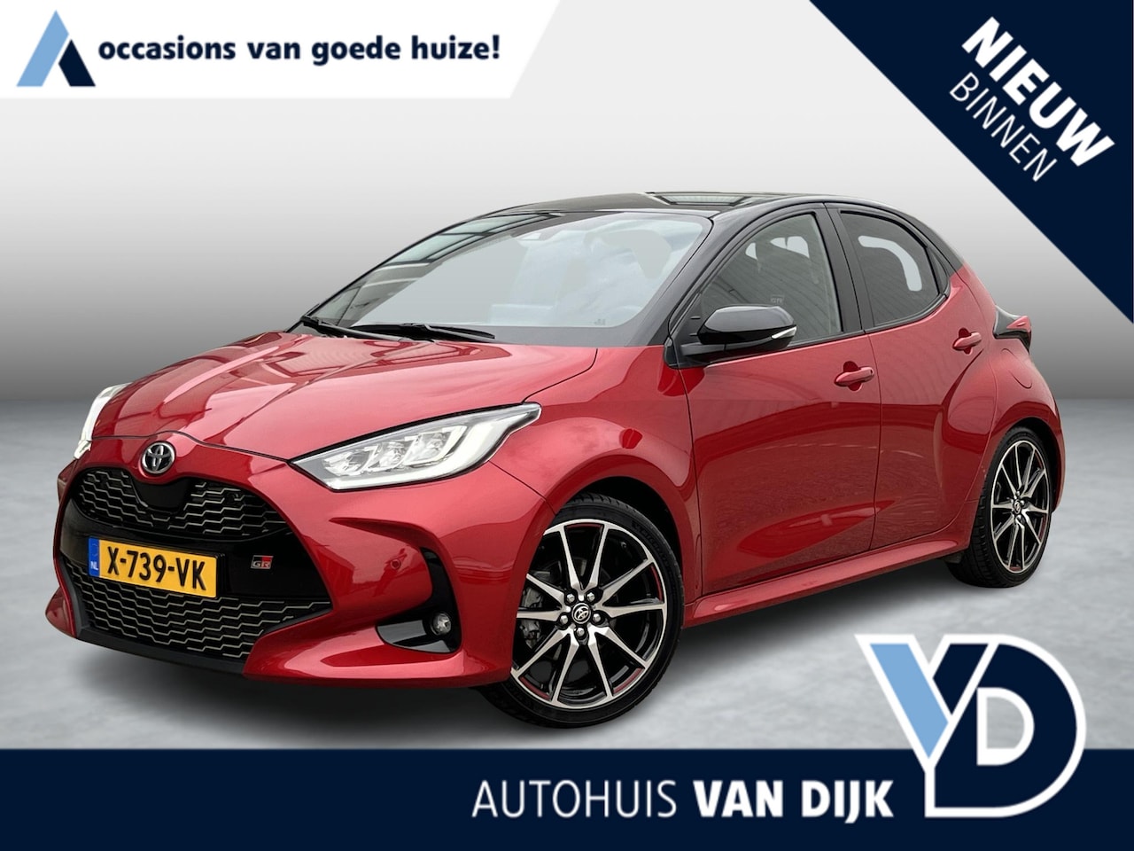 Toyota Yaris - 1.5 Hybrid GR Sport | Voll.Historie/Camera/Navi/Pano.Dak/Head-Up/Leder-Alcantara/Clima/Ada - AutoWereld.nl