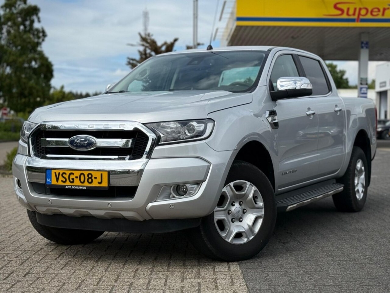 Ford Ranger - 3.2 TDCI LIMITED AUTOMAAT LEER NAVI TREKHAAK 3500KG - AutoWereld.nl