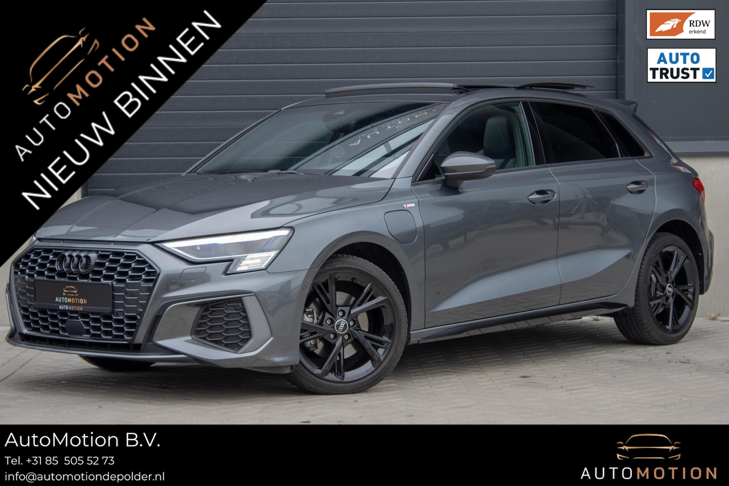 Audi A3 Sportback - 40 TFSIe S line PANO MAXTON MATRIX MASSAGE KEYLESS - AutoWereld.nl