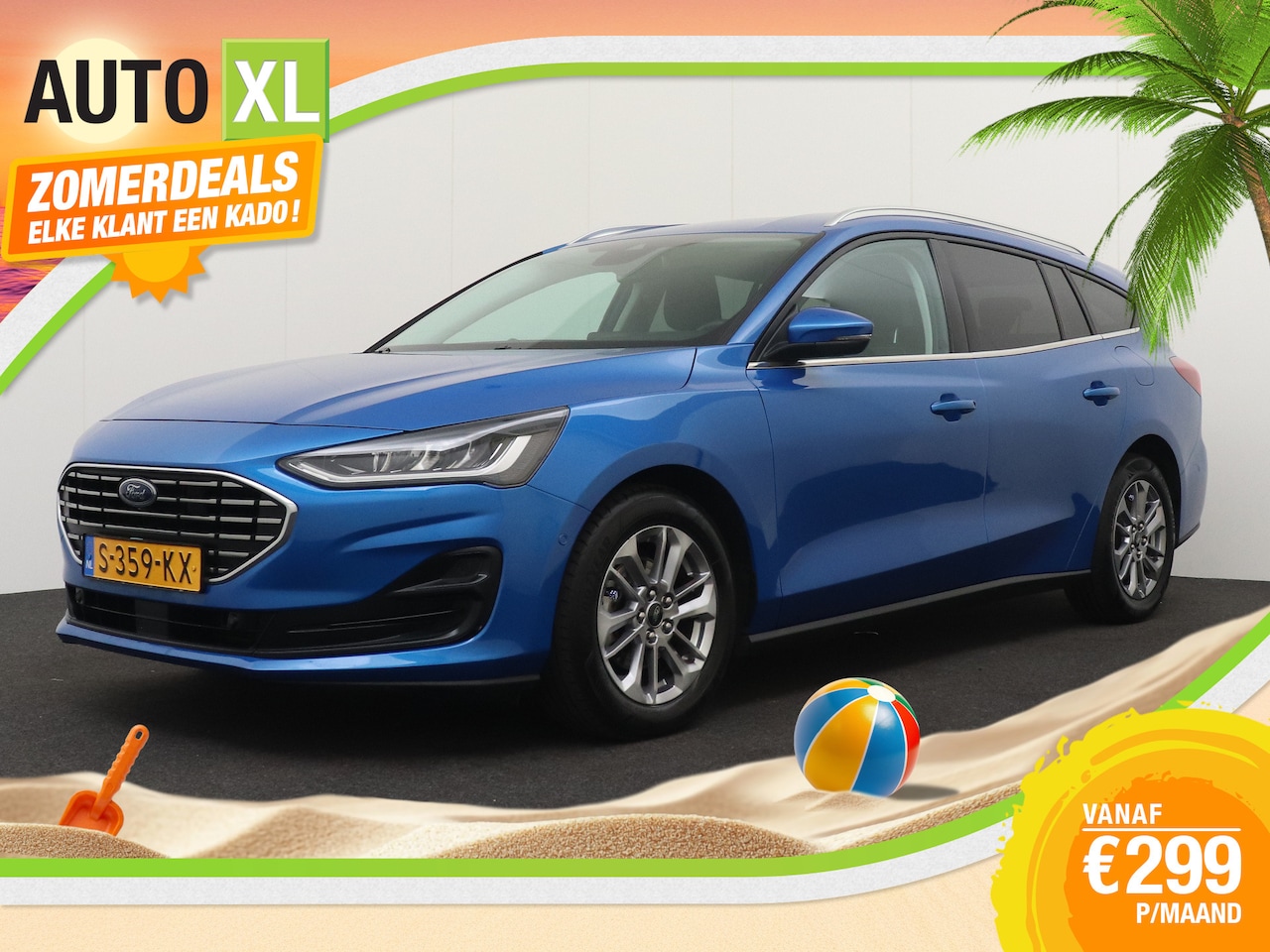Ford Focus Wagon - 1.0 124 PK Hybrid Titanium Style Carplay Head-Up Cruise - AutoWereld.nl