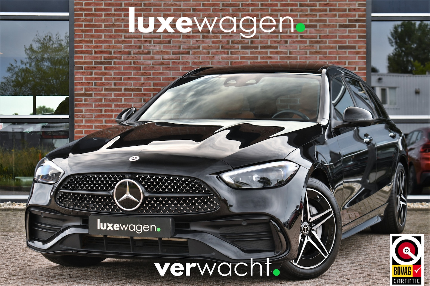 Mercedes-Benz C-klasse Estate - 300 e AMG Line Pano Distr HUD 360 Burm Massage+Ventilatie - AutoWereld.nl