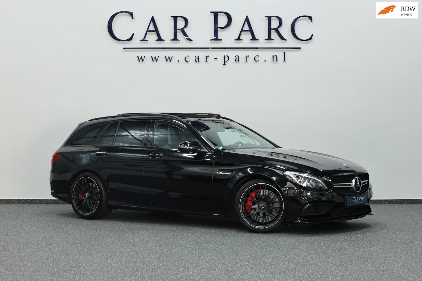 Mercedes-Benz C-klasse Estate - AMG 63 S 510+PK LED/SFEER/HUD/PANO/LEDER+S.VERWARMING+MEMORY/19" LMV/360 CAM/ACC/12 MDN GA - AutoWereld.nl
