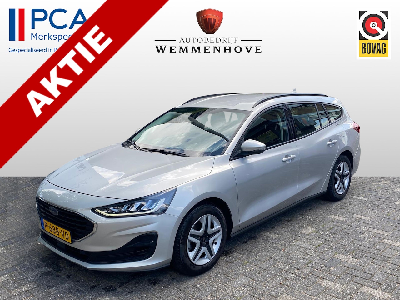 Ford Focus Wagon - 1.0 EcoBoost Hybrid Connected Nieuw Type/Hybride/Airco-Ecc/Alu wielen/Navi/Led - AutoWereld.nl