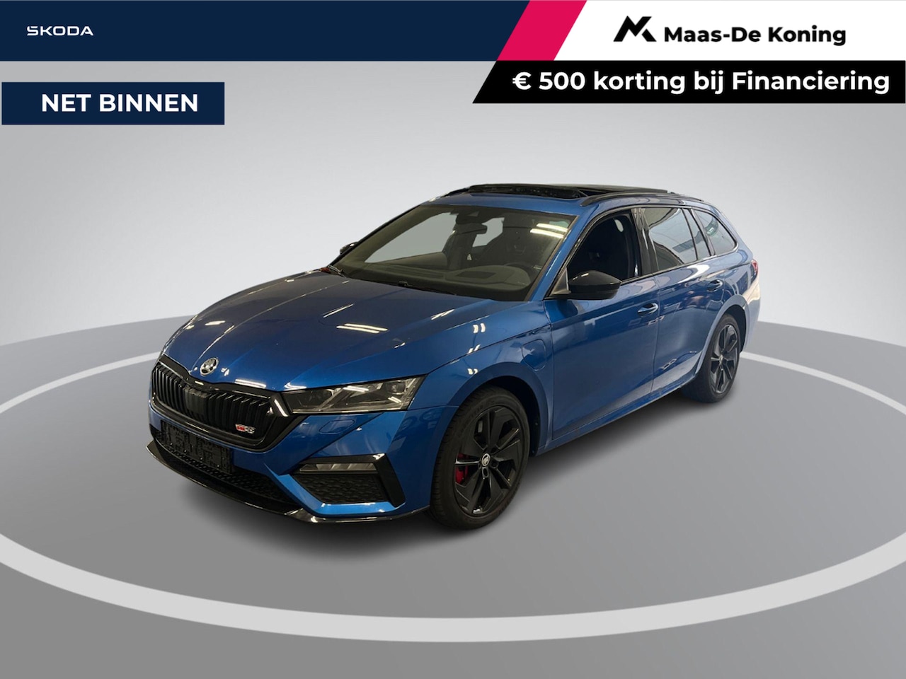 Skoda Octavia Combi - 1.4 TSI 245pk DSG RS iV PHEV Business · Panoramadak · Apple/Android Car Play · P-Sensoren - AutoWereld.nl