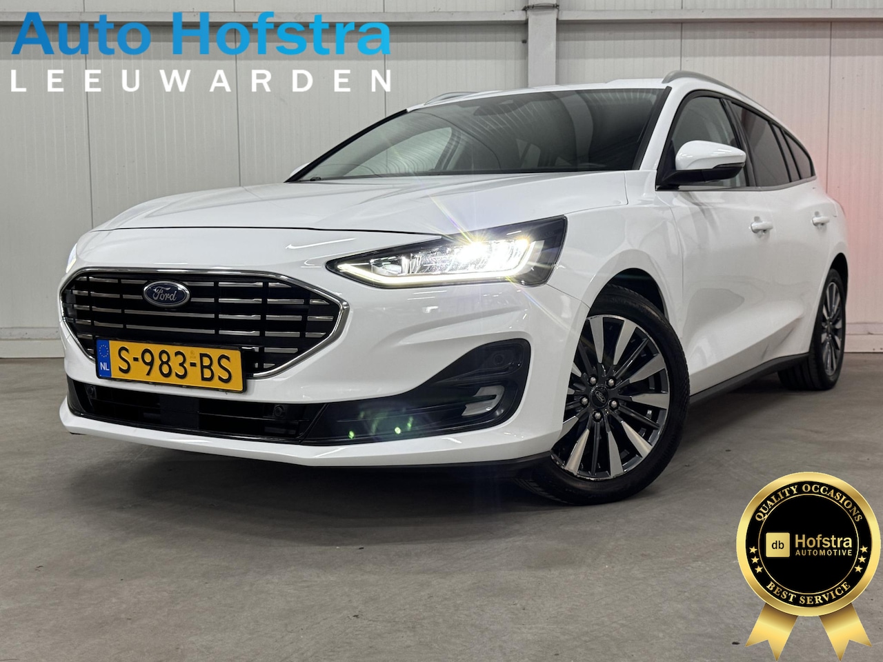 Ford Focus Wagon - 1.0 EcoBoost Hybrid Titanium X AUTOMAAT DIGI-DASH GROOT-SCHERM CAMERA PDC LMV TREKHAAK - AutoWereld.nl