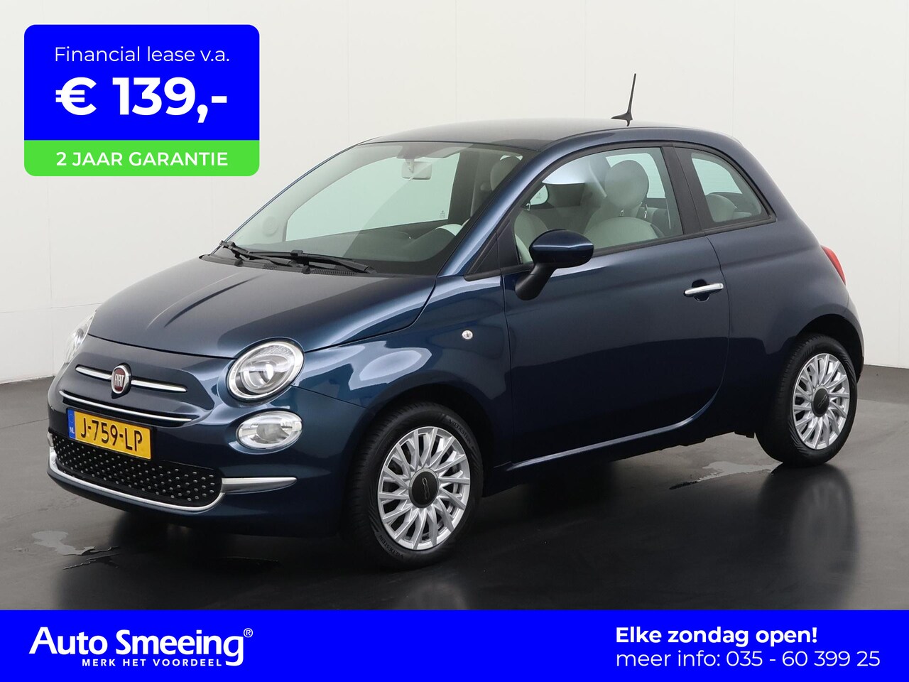 Fiat 500 - 1.0 Hybrid Lounge | Apple/Android Carplay | Zondag Open! - AutoWereld.nl