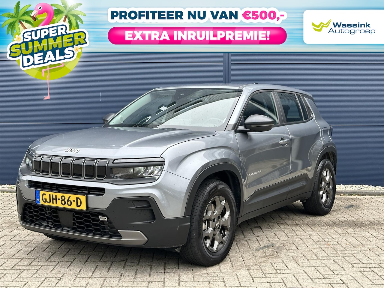 Jeep Avenger - 1.2T e-Hybrid 100pk Aut Longitude | SUMMERDEAL | Trekhaak | Stoelverwarming | Dealer Onder - AutoWereld.nl