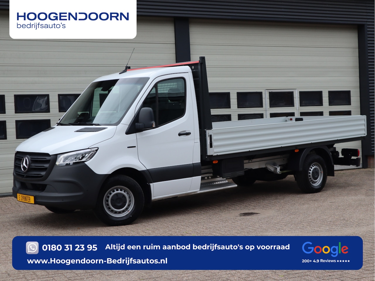 Mercedes-Benz eSprinter - 320 81kWh L3 Open Laadbak 430 cm - Select - MBUX - Camera - AutoWereld.nl
