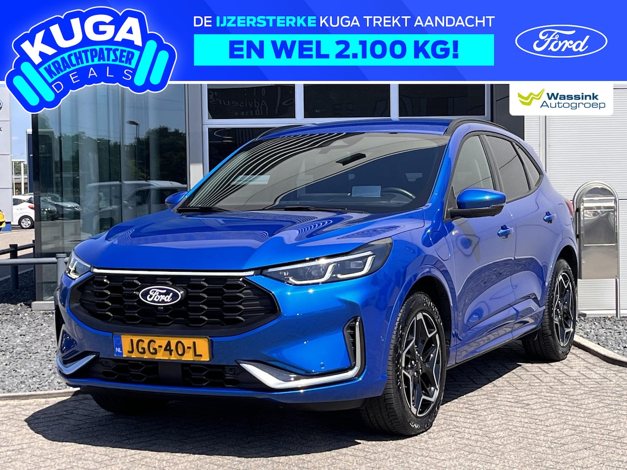 Ford Kuga - 2.5 PHEV ST-Line X Trekhaak | Winterpack | Carplay | Electrische stoel met memory | Achter - AutoWereld.nl