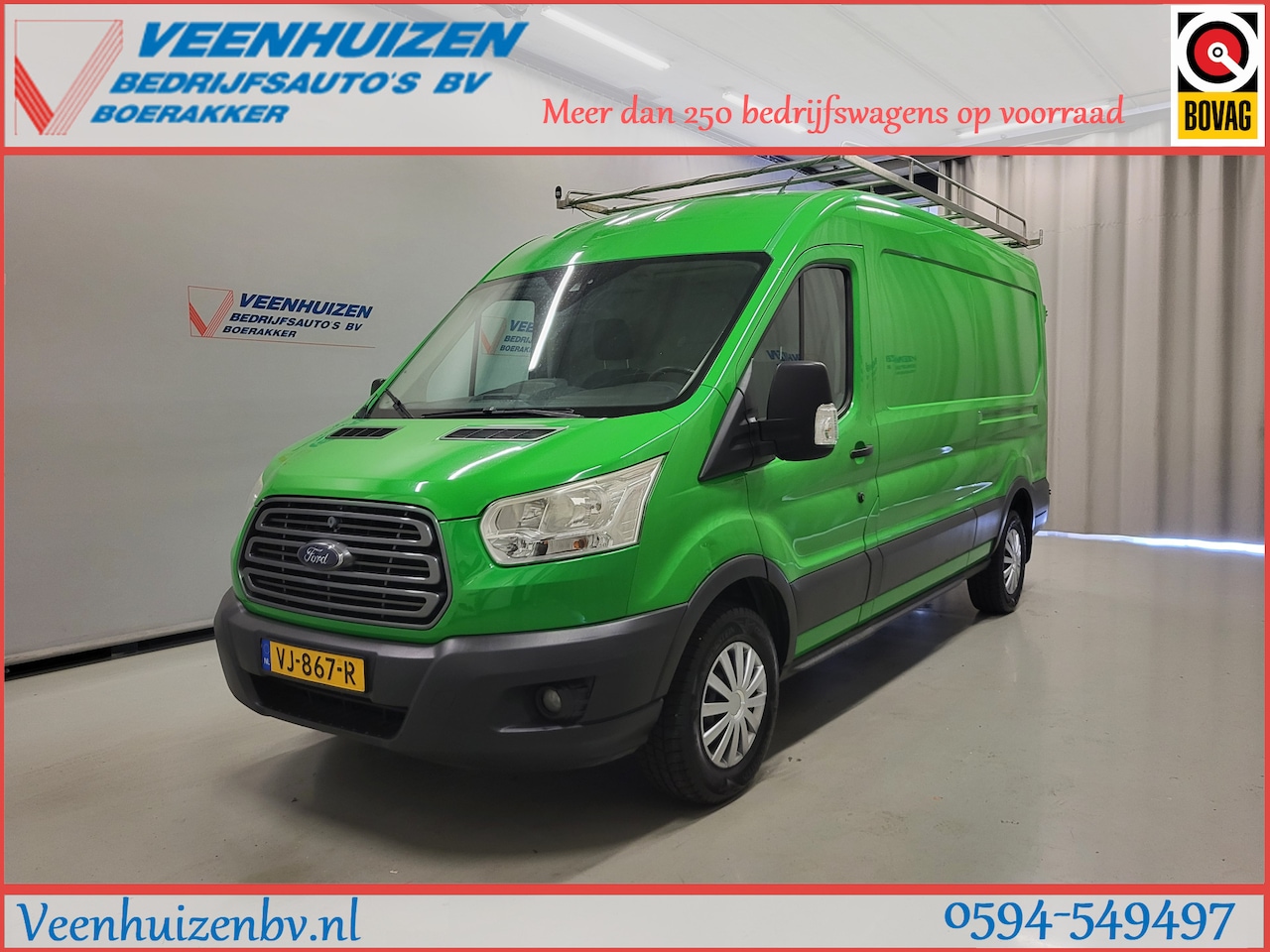 Ford Transit - 2.2TDCI L3/H2 2800kg Trekgewicht Apk tot 16-12-2026! - AutoWereld.nl