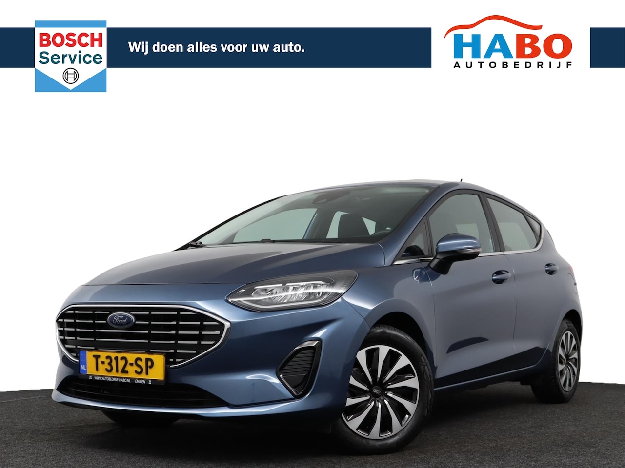 Ford Fiesta - 1.0 ECOBOOST HYBRID TITANIUM 125PK ECC/APPLE.CARPLAY/CRUISE/PARK.SENS/STOEL-STUUR.VERWARM. - AutoWereld.nl