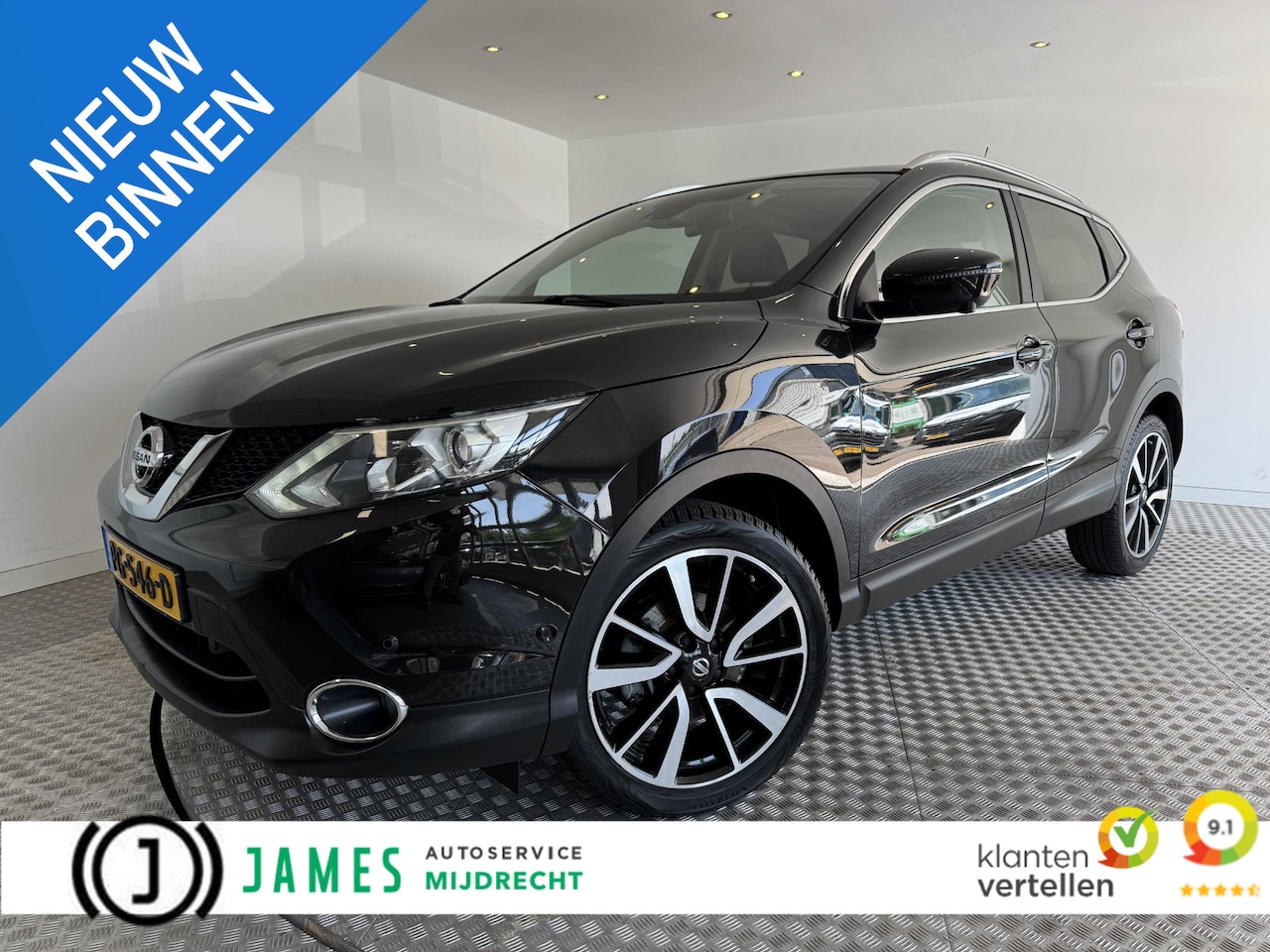 Nissan Qashqai - 1.2 Tekna + Leder, Panoramadak - AutoWereld.nl