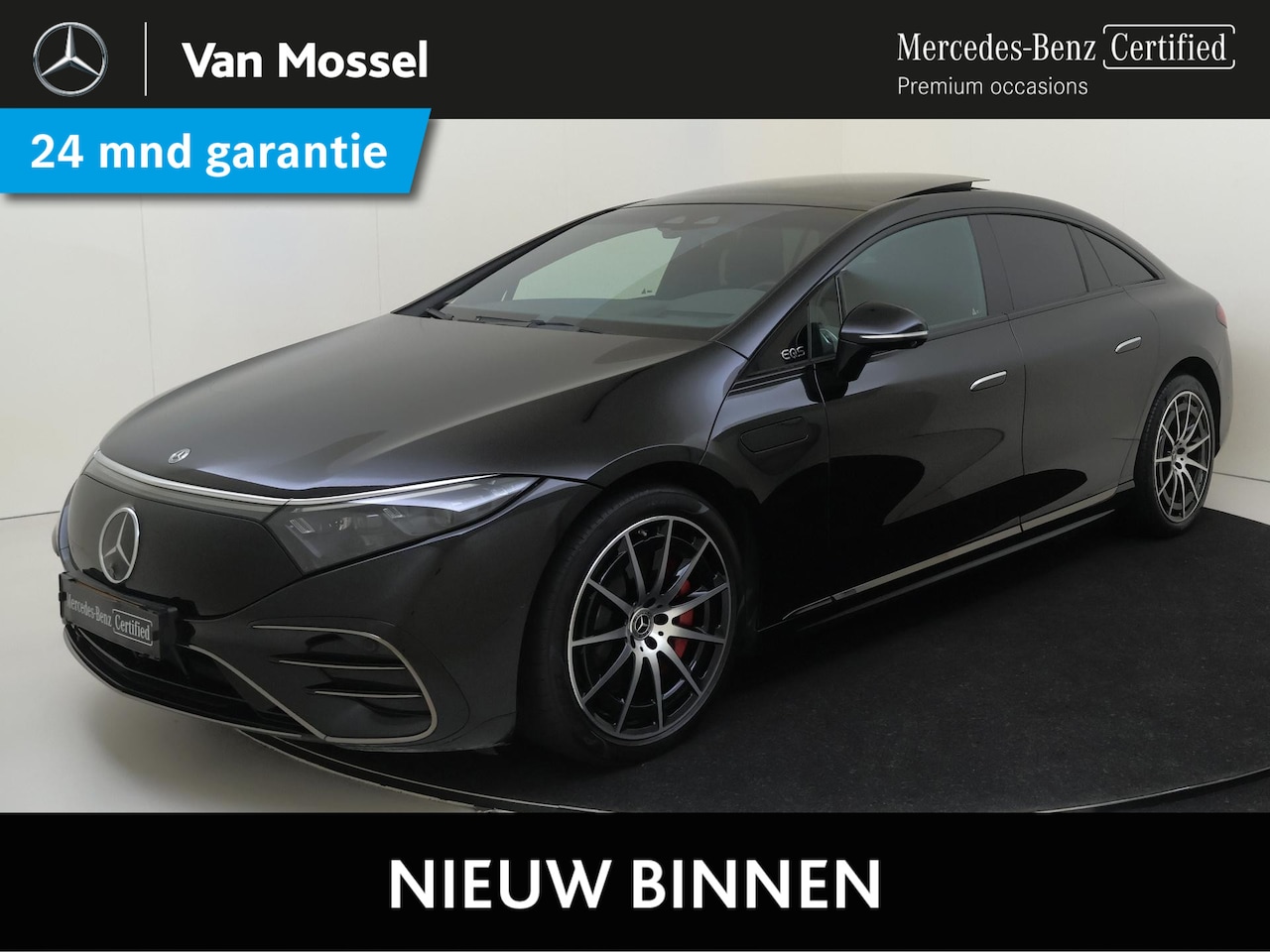 Mercedes-Benz EQS - 580 4MATIC AMG Line 108 kWh Rear Executive / Panoramadak / Luchtvering / Burmester / Achte - AutoWereld.nl