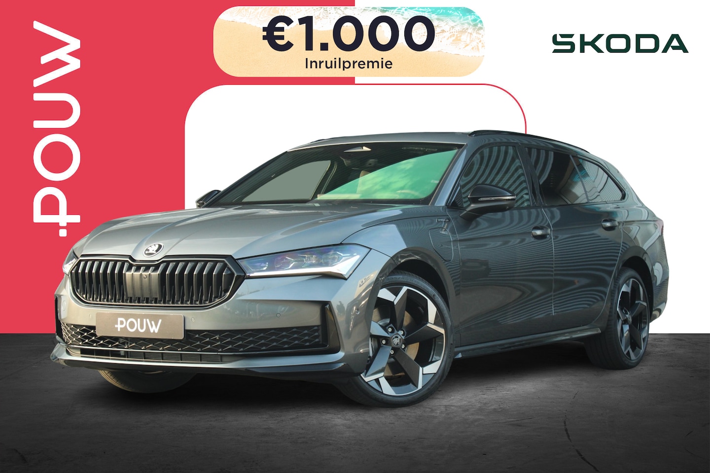 Skoda Superb Combi - 1.5 TSI PHEV 204pk Sportline Business | Simply Clever Familie Pakket | Travel Assist Plus - AutoWereld.nl