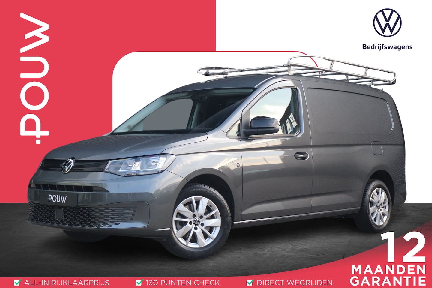 Volkswagen Caddy Cargo Maxi - 2.0 TDI 102pk Comfort | Trekhaak | Climatronic | Imperiaal | App Connect - AutoWereld.nl
