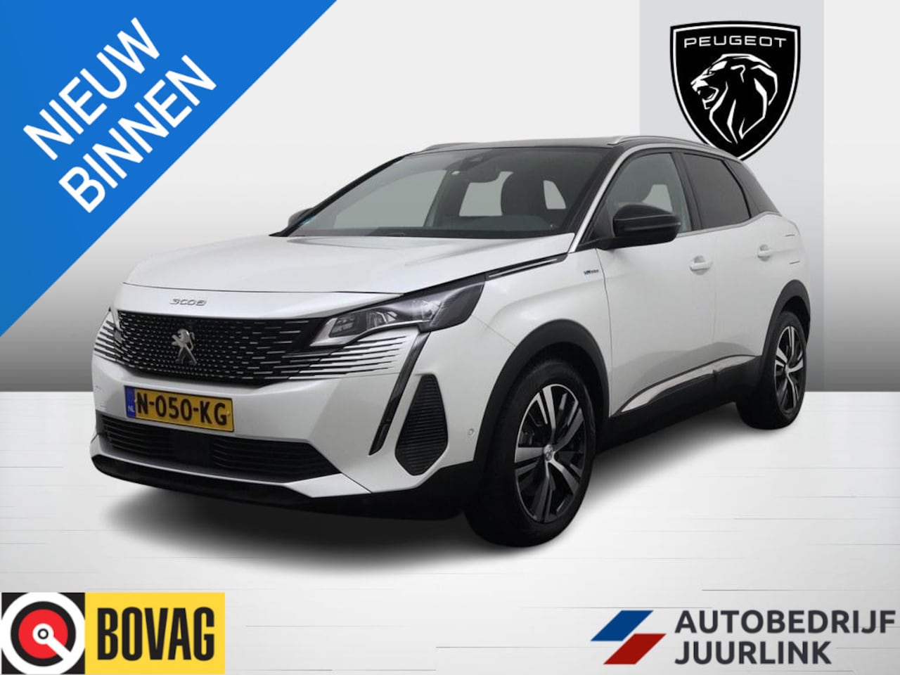 Peugeot 3008 - 1.6 HYbrid 225PK GT 360.Camera/Nav/Ad.Cruise/Led/ 4S.Banden/H.Leder - AutoWereld.nl